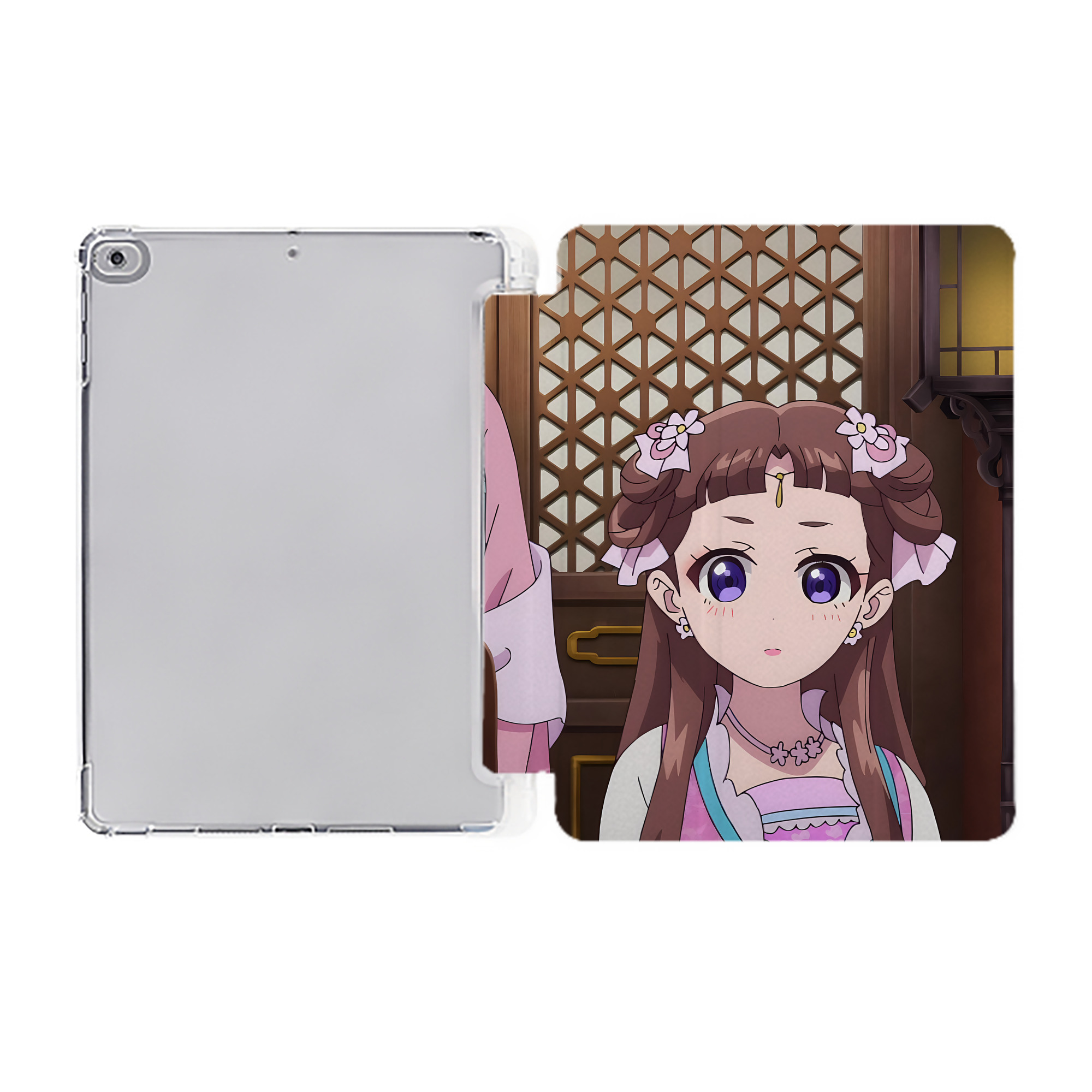 （画像用） 薬屋のひとりごと The Apothecary Diaries IPad ケース ペン収納付き 三つ折りスタンド PUレザー×シリコン 対応機種9.5/10.5/10.9インチ